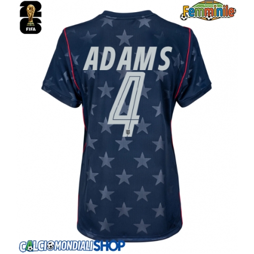 Maglie da calcio Stati Uniti Tyler Adams #4 Seconda Maglia Femminile Mondiali 2026  Manica Corta